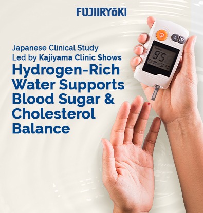 A Japanese clinical study explores how hydrogen-rich water may reduce oxidative stress and support blood sugar and cholesterol balance.